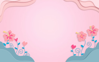 粉色卡通女神节背景GIF动态图